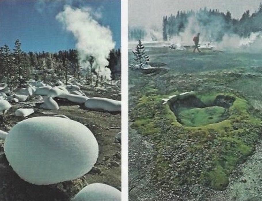 These photos appeared as part of Fuller's photo illustration for National Geographic. The image on the left features 