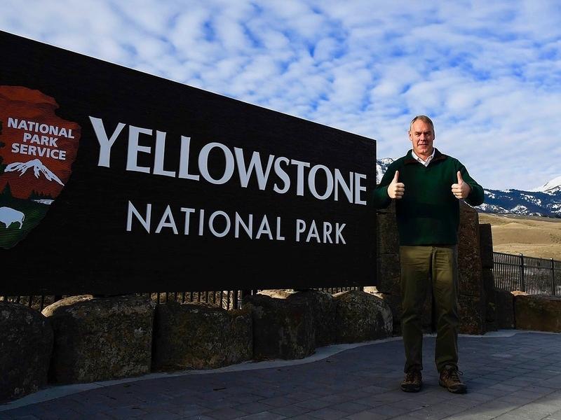 Ryan Zinke at Yellowstone's doorstep