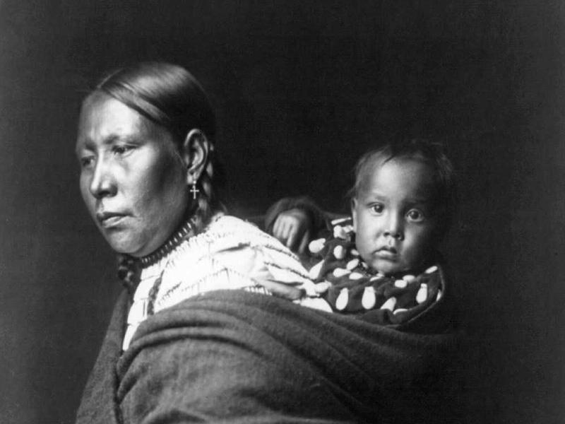 Lakota Mother and Baby