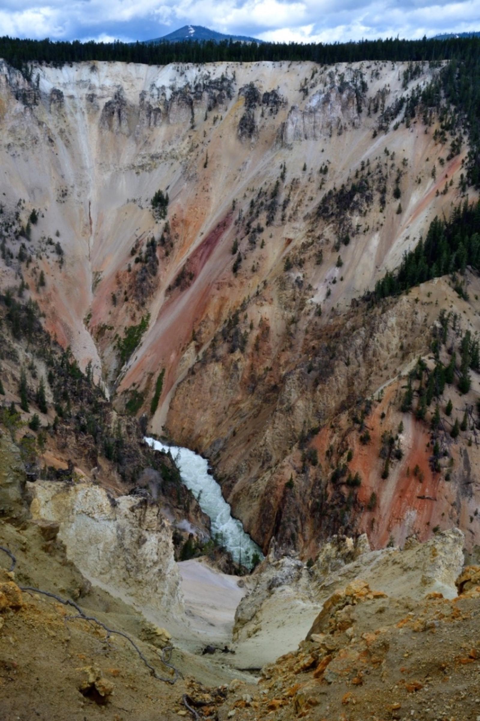 Fuller says that despite dwelling near the edge of the Grand Canyon of the Yellowstone, given constantly shifting light and shadow, he's never seen the same scene twice.
