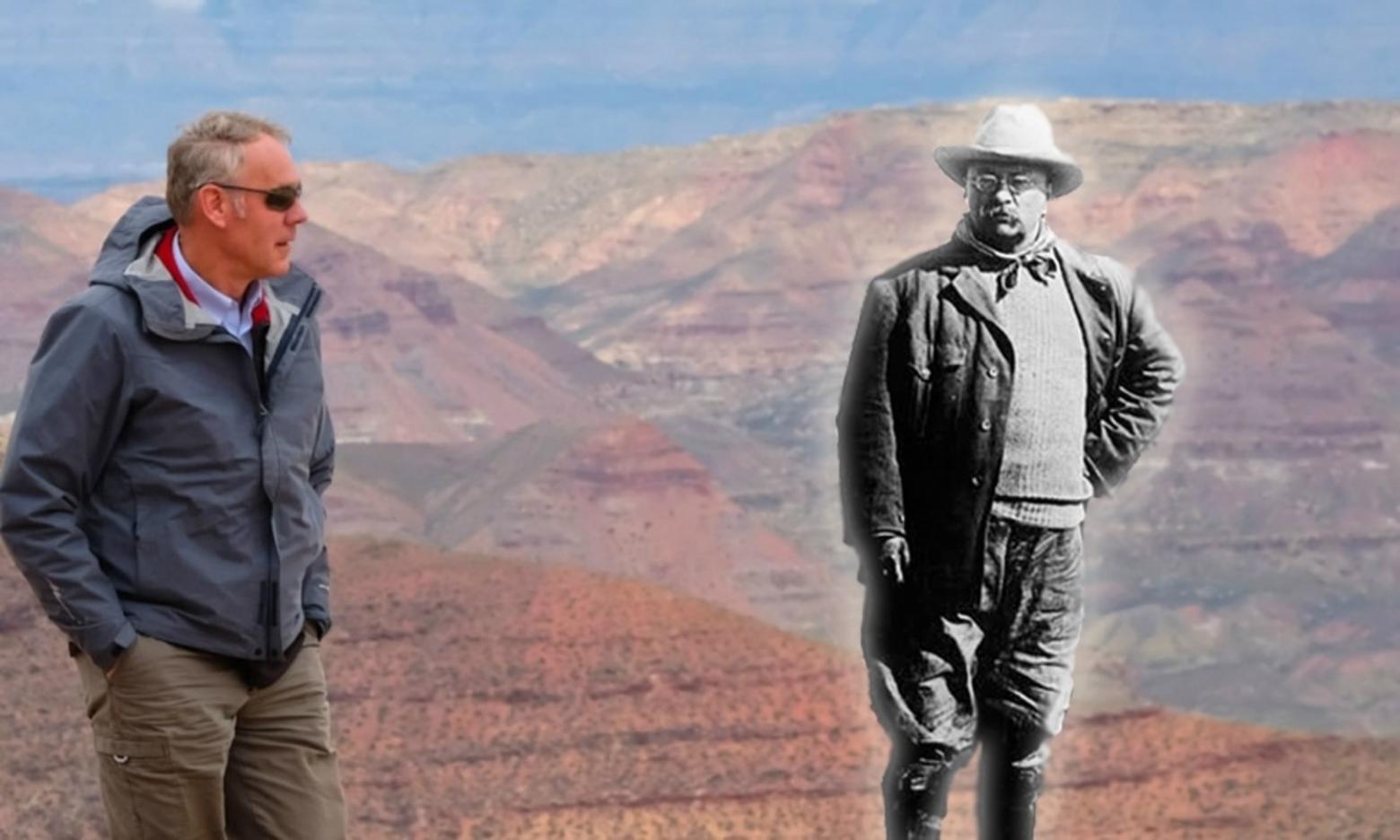 Seeing a ghost? After Interior Secretary Ryan Zinke and President Trump went to Utah and radically scaled back the size of Bears Ears and Grand Staircase-Escalante national monuments, Zinke continued to claim that TR remained a guiding light in his thinking about conservation. Historians say the monument action instead would make Roosevelt roll in his grave.
