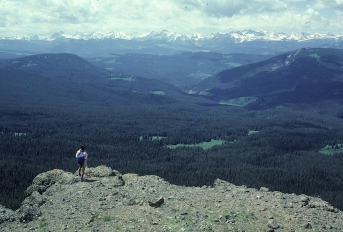 A view of the Madison Range, distant, from Ramshorn Peak in the wild Gallatin Range. Photo courtesy George Wuerthner
