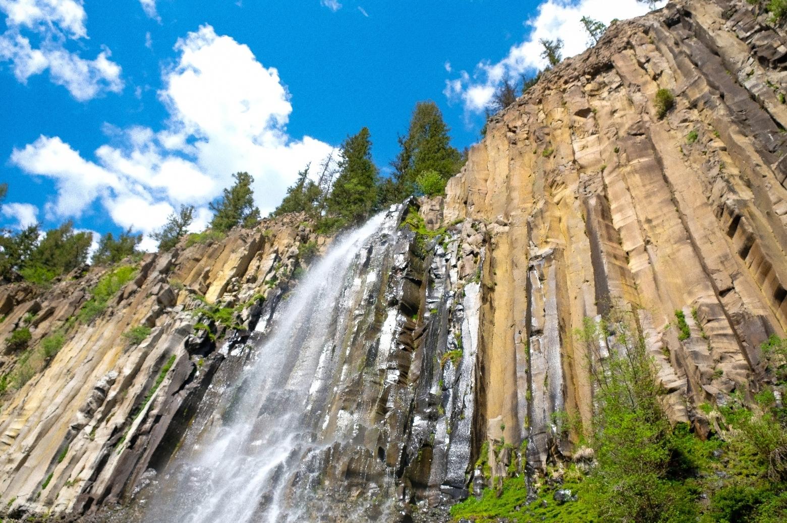 Palisade Falls up Hyalite Canyon on the Custer-Gallatin National Forest.  Photo courtesy Angus O'Keefe.