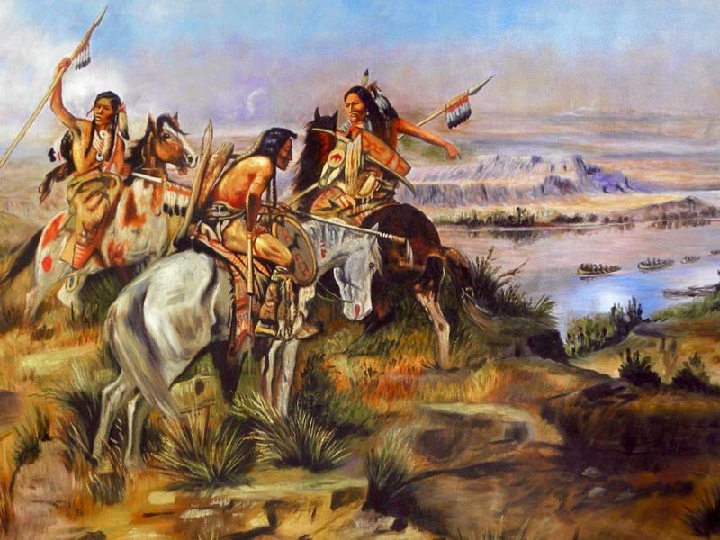 Lewis and Clark heading into indigenous homelands