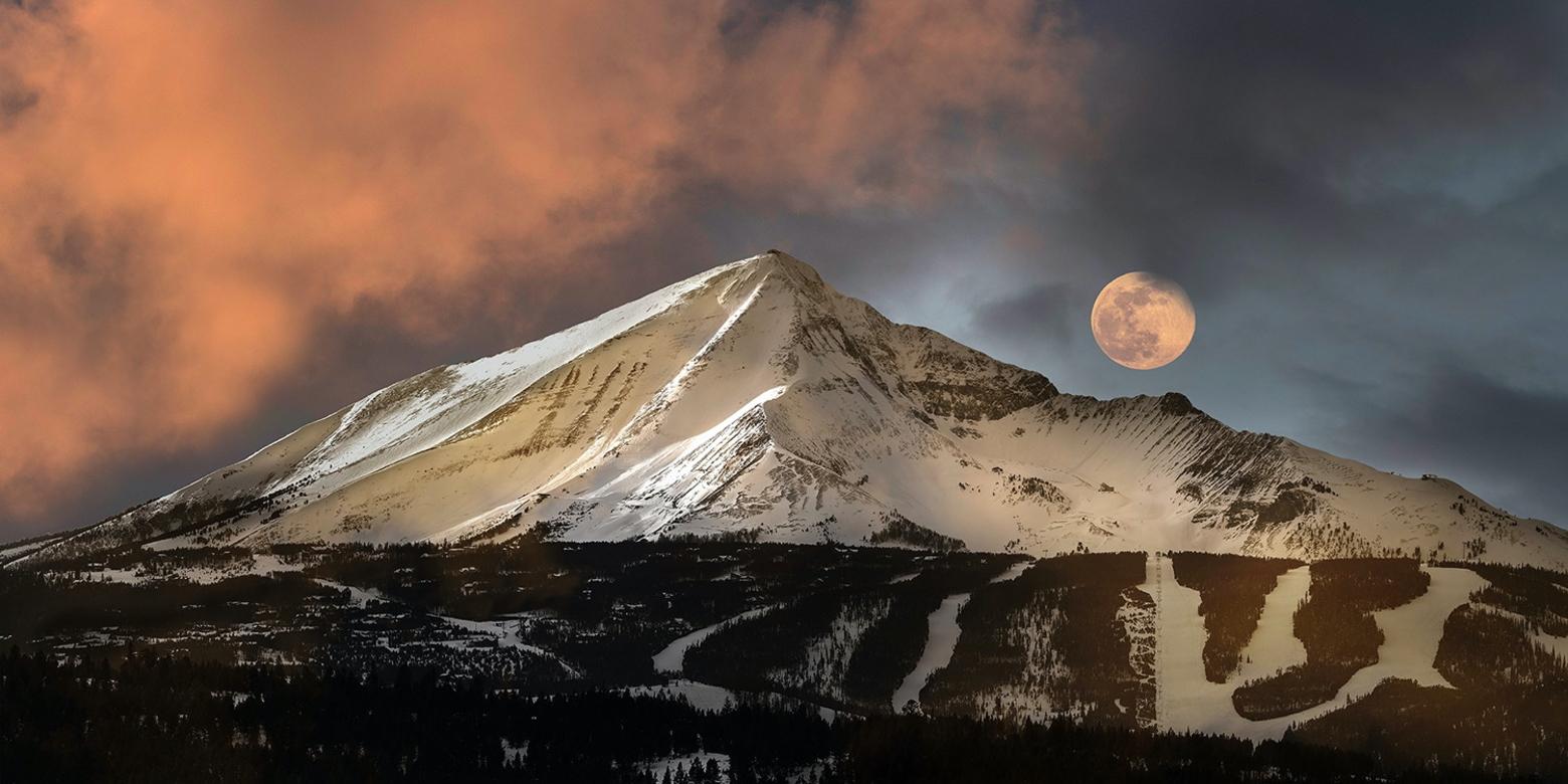 "Moonset Over Lone Peak" by Jake Mosher
