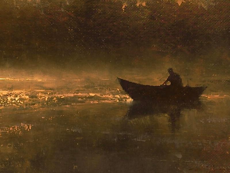 "In the Stillness of Dawn," a painting by Brent Cotton
