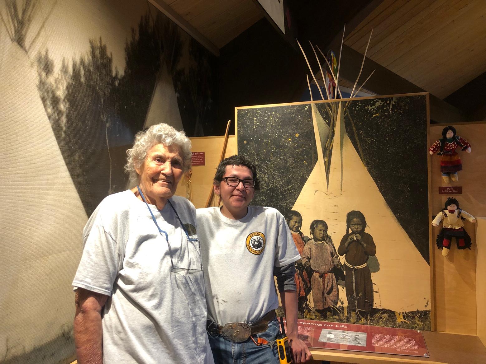 Bernadette Smith volunteers at Chief Plenty Coups Visitor Center.  She is Crow and has lived on Crow Nation her whole life. Photo courtesy reporter Taylar Stagner