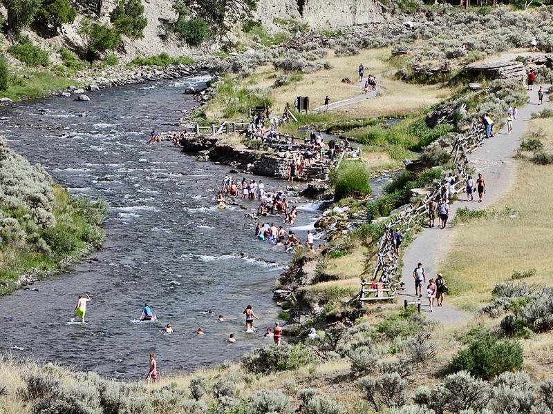 The popular Yellowstone soaking place formerly known as 'Boiling River'