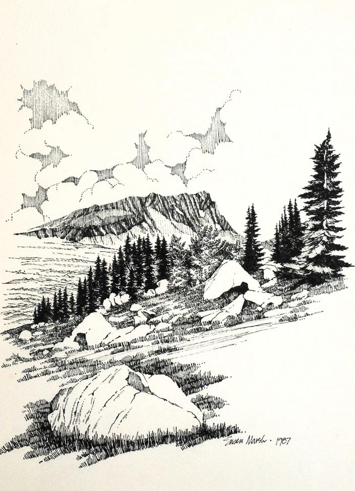 "Lake Plateau," Susan Marsh, 1987