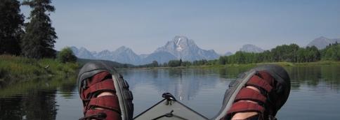 Wildness into focus: Franz Camenzind's view of the Tetons from the perspective of a recent paddle on the Snake River.