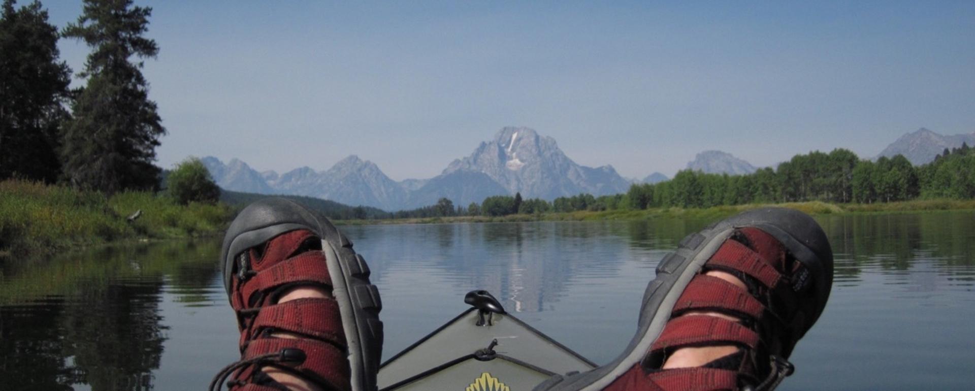 Wildness into focus: Franz Camenzind's view of the Tetons from the perspective of a recent paddle on the Snake River.