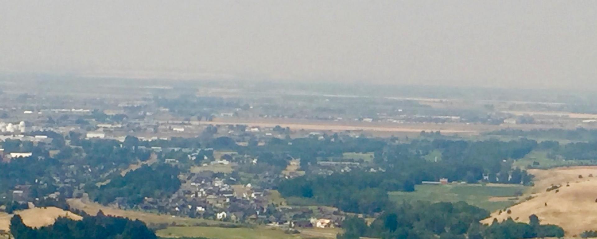 Bozeman from the Bridger Mountains