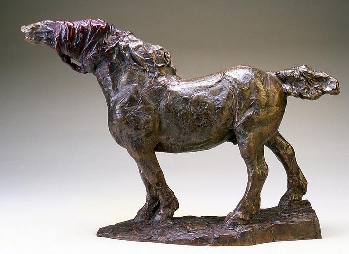 "Searching the Wind", bronze, by George Carlson