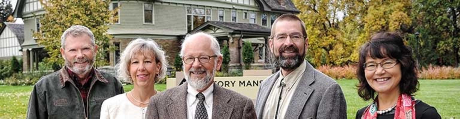 Of the five members of the Bozeman City Commission, only Cyndy Andrus, pictured second from left, heeded the concerns of local neighbors and hundreds of others who have &quot;liked&quot; the &quot;Save Bozeman&quot; Facebook page.  They turned out hundreds of people to hearings and meetings about Andy Holloran's apartment complex at Black and Olive. Among the concerns are growing parking problems, lack of affordable housing in Holloran's development, and the alleged inappropriate scale of Holloran's building next to a historic neighbhorhood.  Andrus voted against approval.  Commissioners Jeff Krauss, far left, Mayor Carson Taylor, middle, Chris Mehl, second from right, and I-Ho Pomeroy sided with Holloran. Photo courtesy City of Bozeman