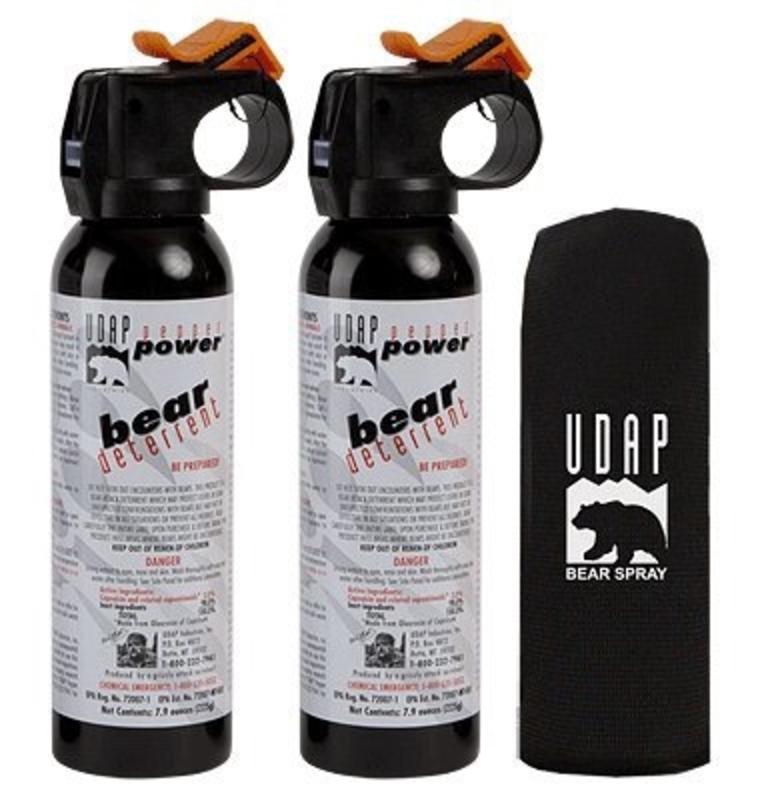 UDAP offers its own version of "magnum-strength" bear spray. One has 7.9 ounces and another 13.4 ounces.