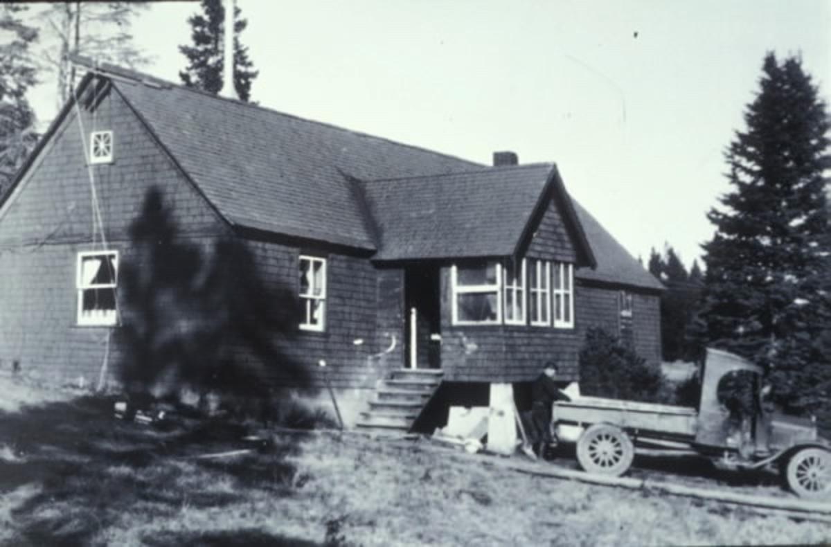 "The house I inhabit in 1930…not much has changed. The tree in front  existed only as a stump when I moved in and that too is gone now," Fuller writes.