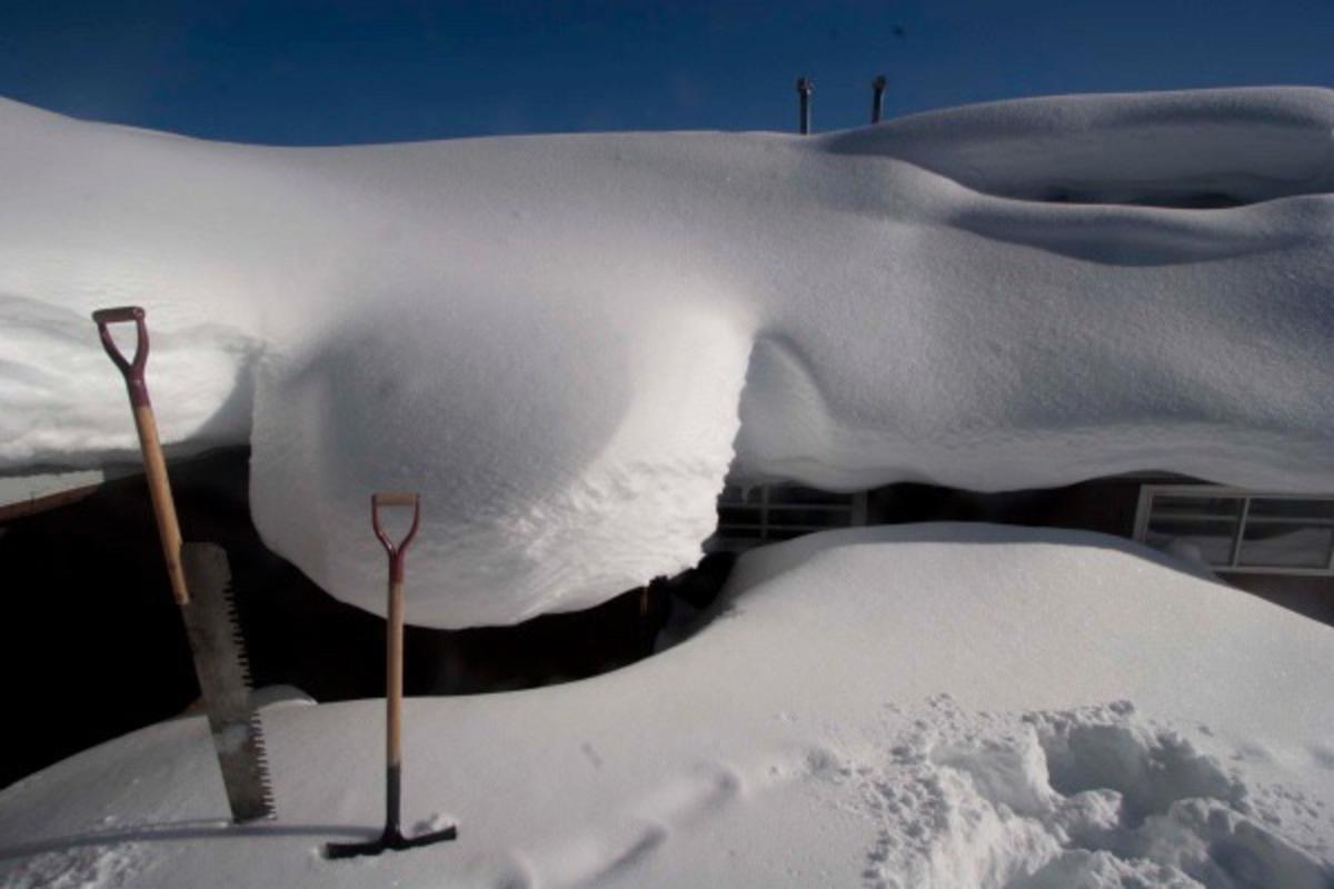 How deep does the snow get? "My pantry lies under a snow pillow at the back of the house."