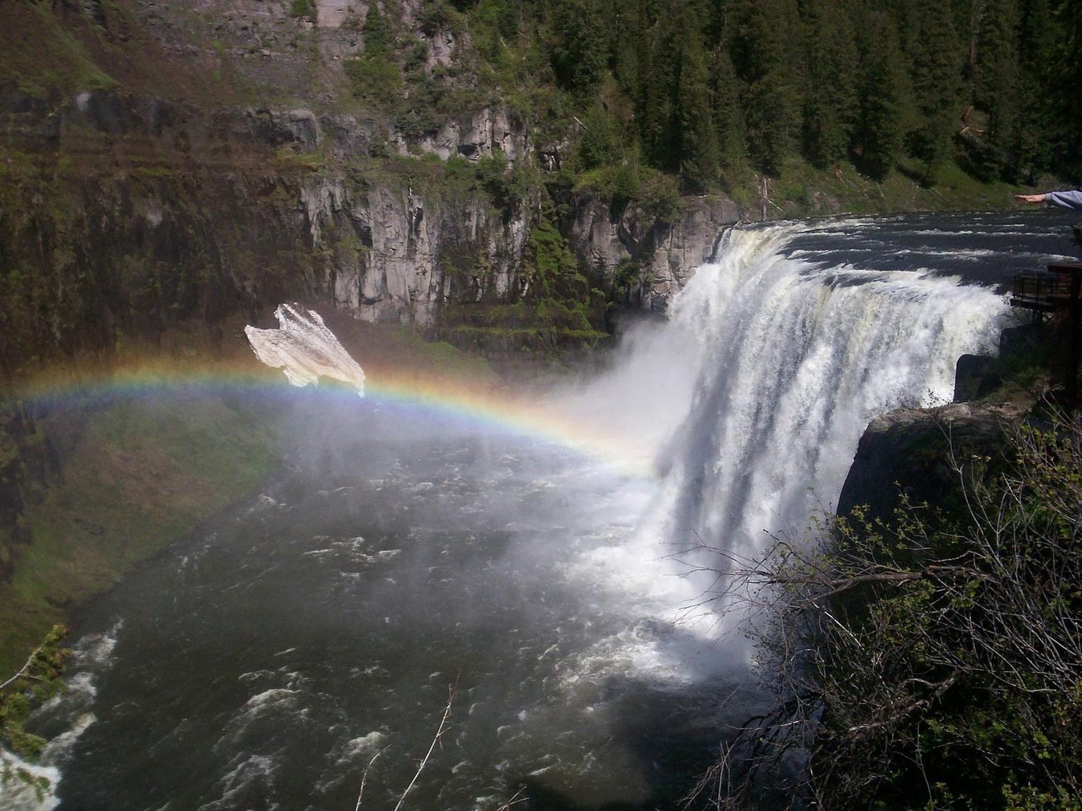 Mesa Falls tumbles in the Caribou-Targhee National Forest of eastern Idaho carrying water that began in the high country of neighboring Yellowstone National Park.  Image courtesy Zechariah Judy
