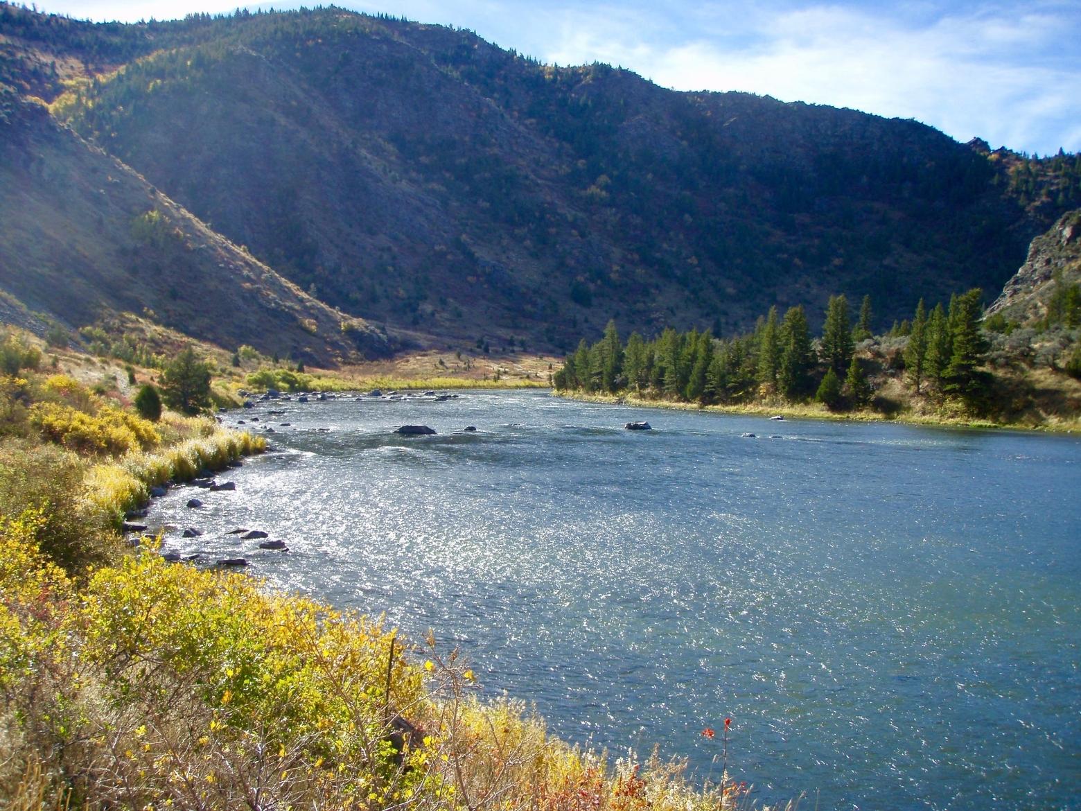 Beartrap Canyon Wilderness, located west of Bozeman along the Madison River, is one of four different units that comprise the Lee Metcalf Wilderness complex named in the legislator's honor. Beartrap is managed by the Bureau of Land Management.  Photo courtesy Wikipedia Commons.