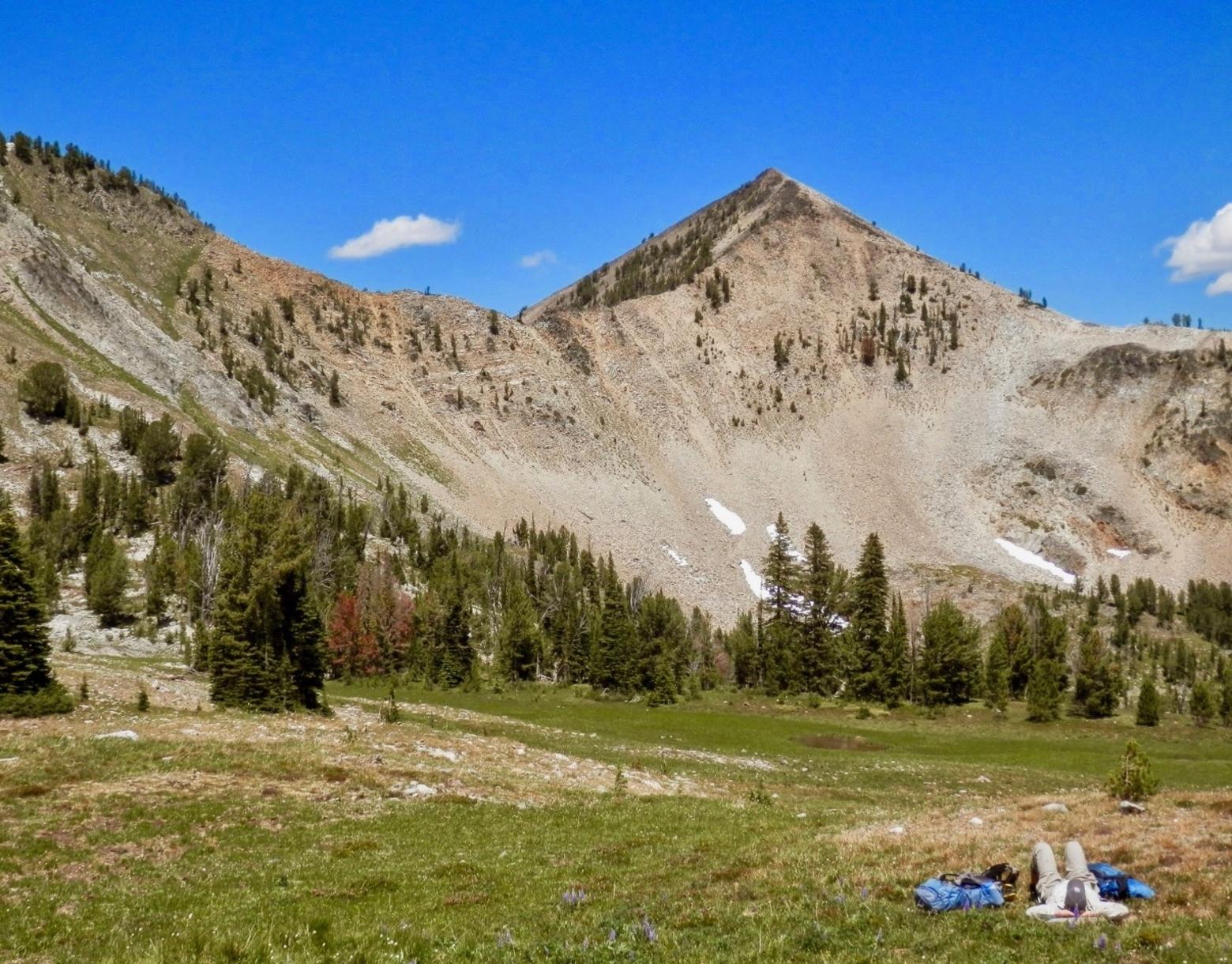 The author takes a rest on the Continental Divide Trail in the Anaconda-Pintler Wilderness. Photo courtesy Michael Dax