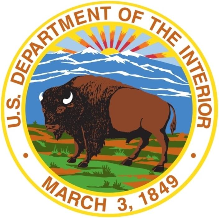 The seal of the U.S. Department of Interior and forms the basis for the Interior Department flag.