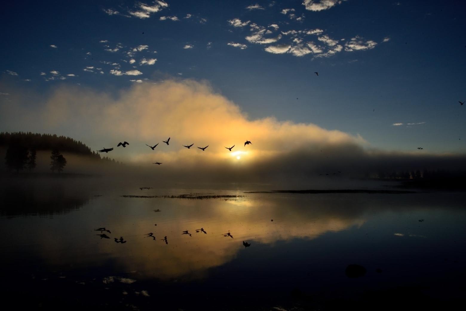 Symmetry at dawn: Fuller savors sunrises along the Yellowstone River