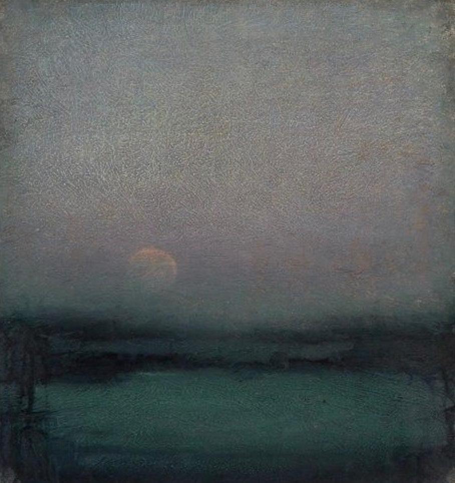 "The Moon Hangs Like Heaven" by painter John Felsing (https://www.instagram.com/johnfelsing)