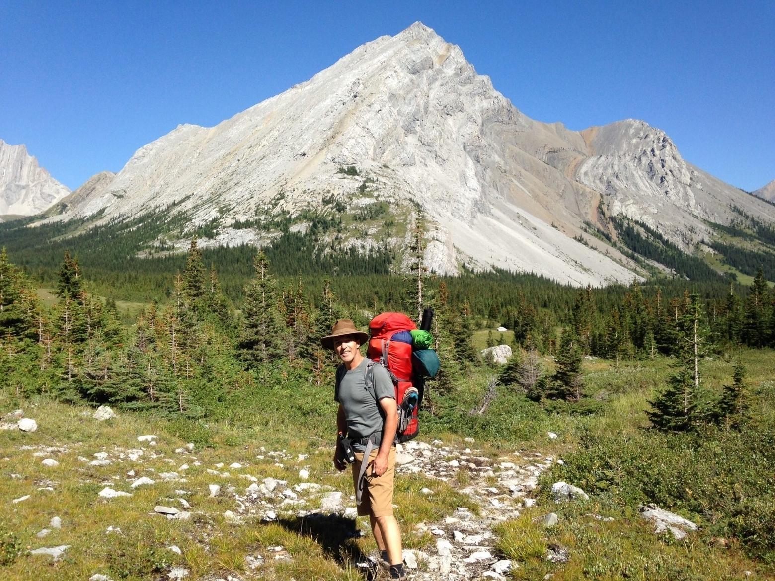 Former civil servant Kevin van Tighem on a hike into the wild outback of the Canadian Rockies. 