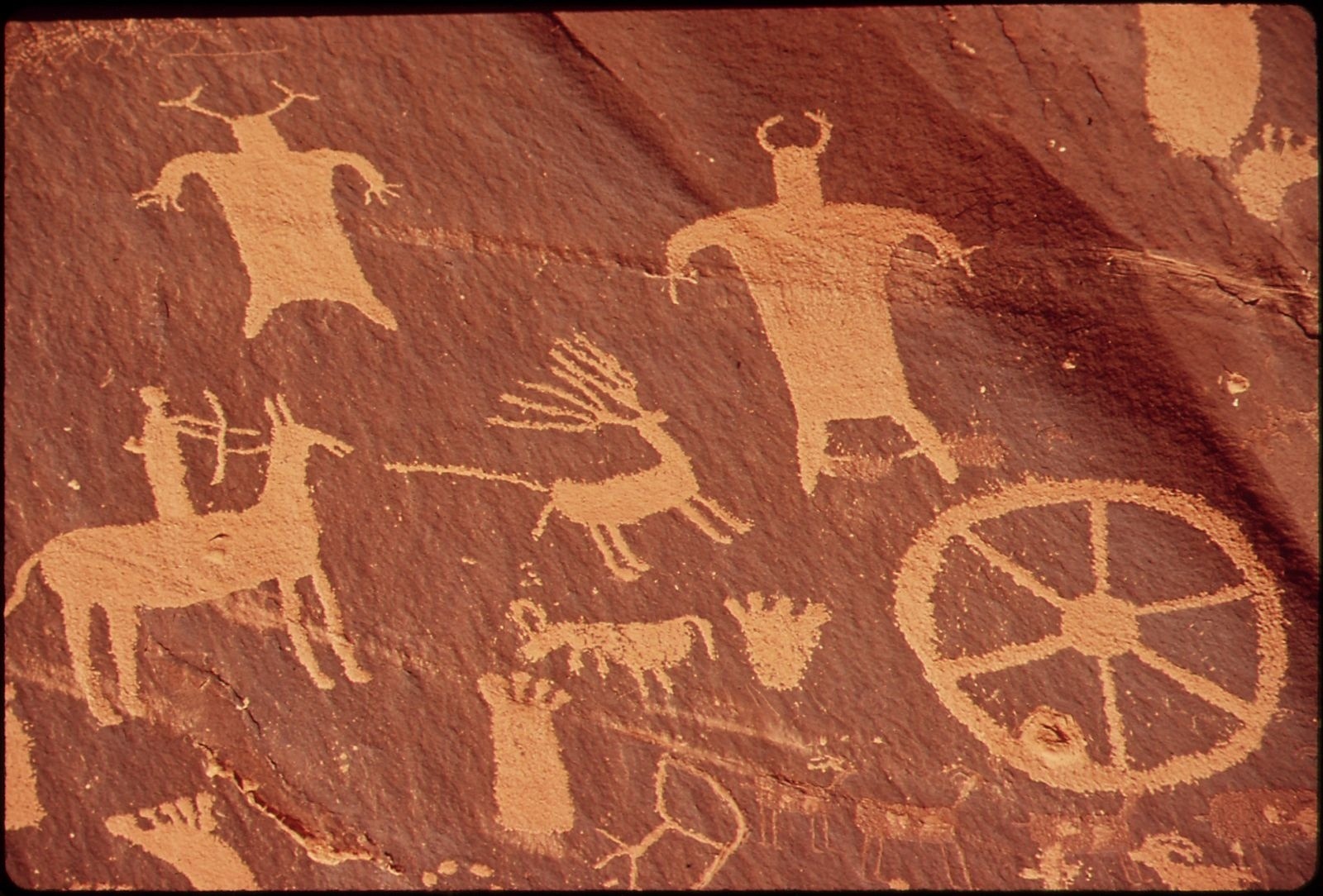 A petroglyph on a cliff face in southern Utah. Photo courtesy David Hiser/US EPA