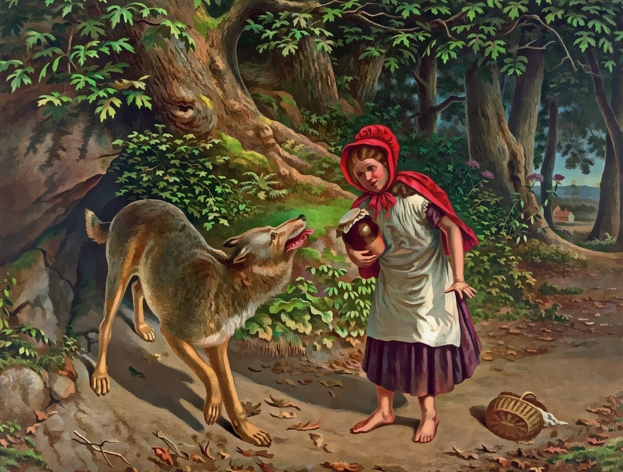 Little Red Riding Hood was brought to North America from the Old World but Red Elk knew different ancient stories about the relationship between people and wolves. 