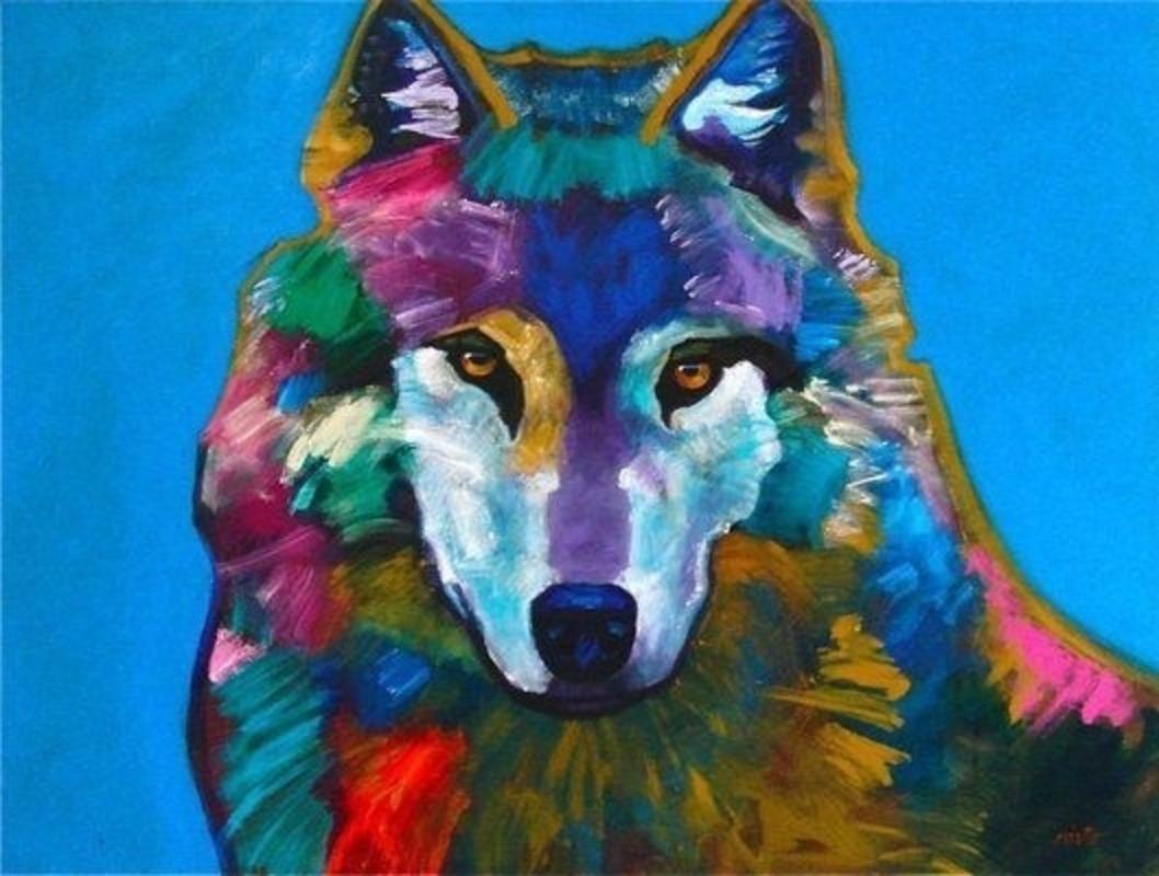 &quot;Young Wolf&quot; by the late John Nieto (1939-2018/Apache) is counted among the foremost contemporary Western artists of the last half century. He often portrayed wildlife. For more information on his work go to www.ventanafineart.com/john-nieto 