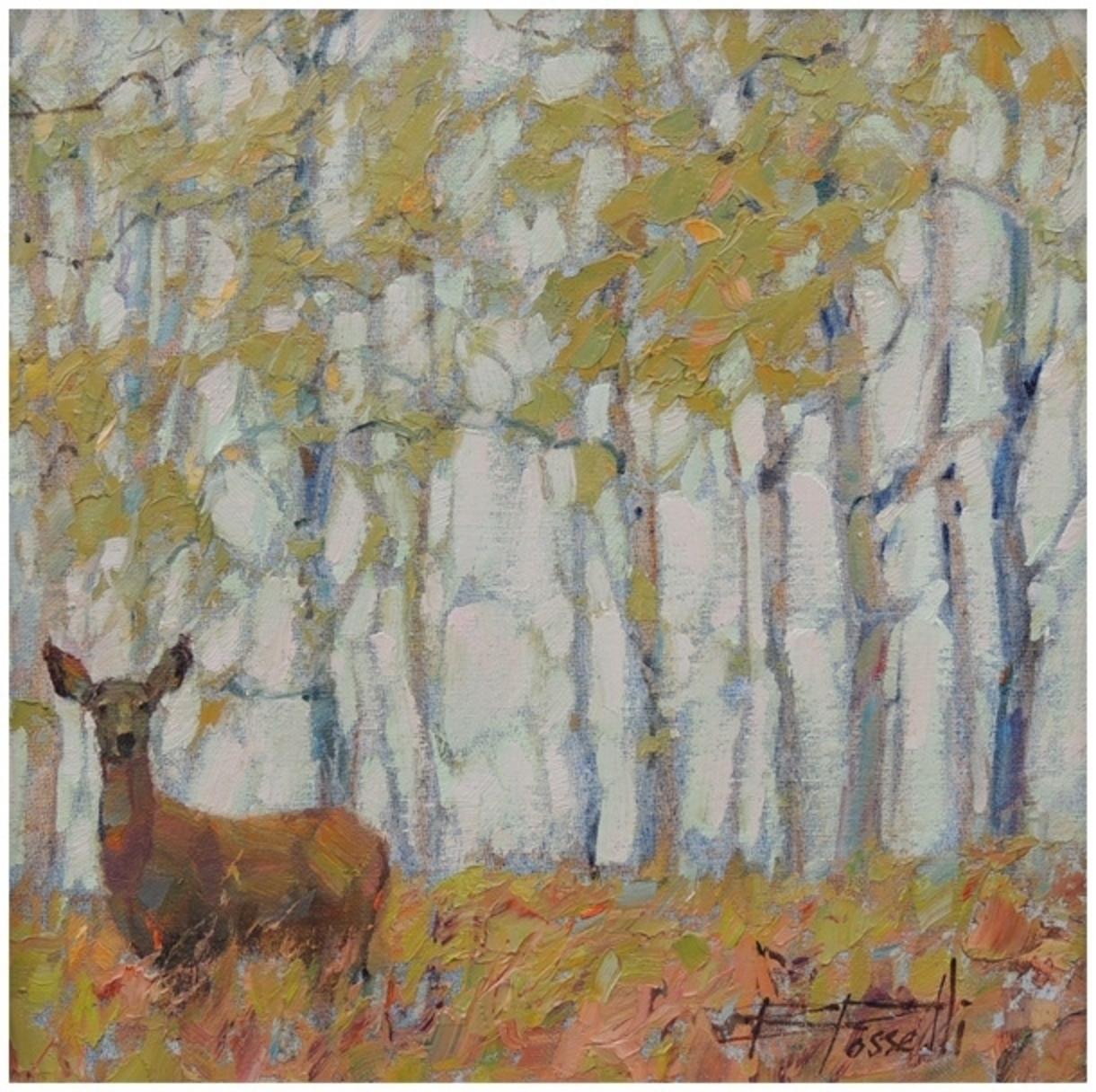 &quot;Quiet Reverie&quot; by Bonnie Posselli. Posselli may be lesser known to art collectors in Greater Yellowstone but she is one of the finest contemporary Impressionists, focused on the interior West, in America.  She is renowned for painting redrock landscapes in Utah and pastoral valleys. To learn more about her work, go to www.bonnieposselli.com