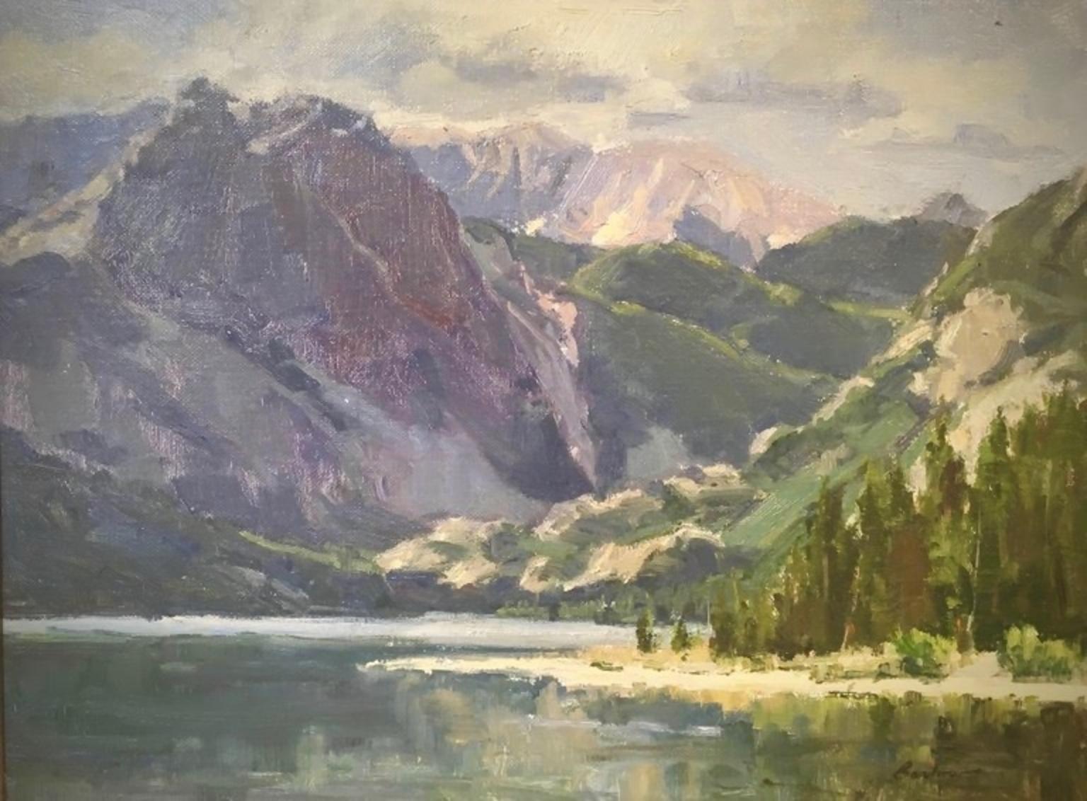 &quot;East Rosebud Lake&quot; by Bob Barlow. Barlow is known for his painterly tributes to wild and pastoral landscapes throughout Montana and Wyoming. This painting is significant because it showcases the lake which serves as the major source for one of America's newest additions to protection under the federal Wild and Scenic Rivers Act. Some 20 miles of East Rosebud Creek passes spectacularly through a stretch of the Absaroka Mountains dubbed &quot;the Alps of Montana.&quot;  It is now protected thanks to bi-partisan support.  For more information on Barlow's work go to www.bobbarlow.com