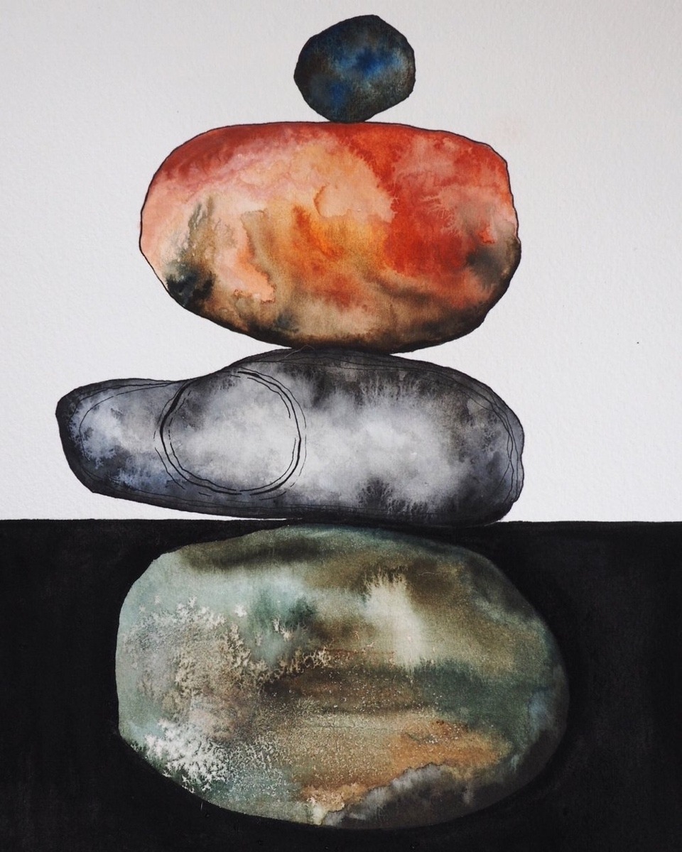 Anna Vanuga's painting titled &quot;Balance&quot;