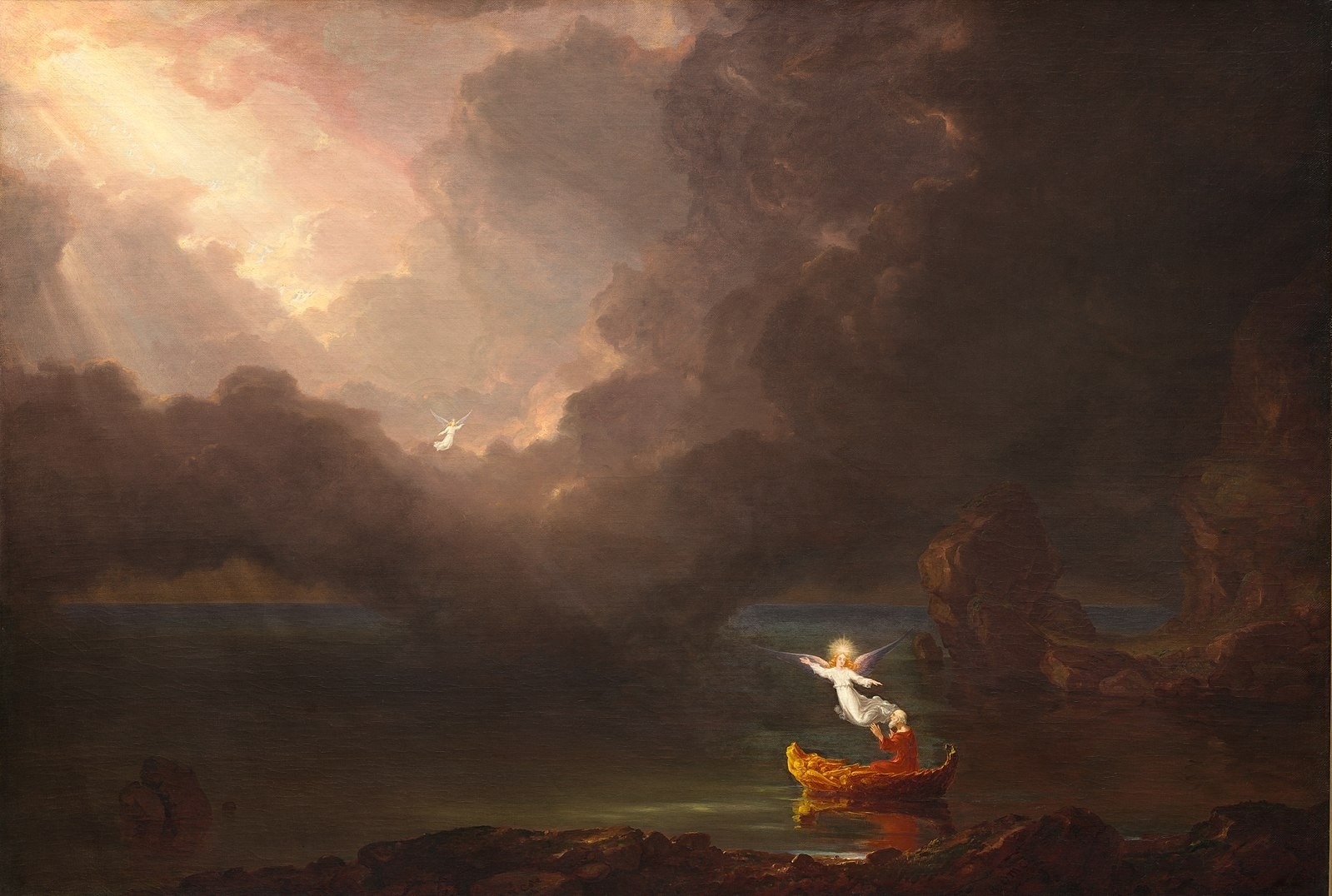 Thomas Cole's &quot;The Voyage of Life—Old Age&quot; in the permanent collection of the National Gallery of Art, Washington DC