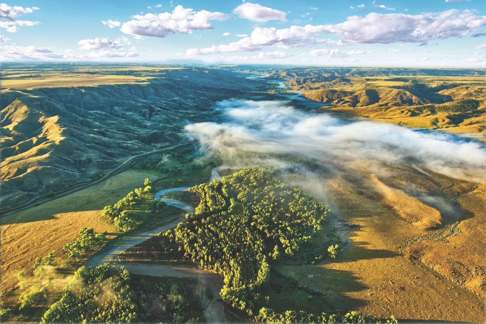 The Judith River is one of the many high plains tributaries of Upper Missouri River and one of many hidden scenic gems rewarding those who venture out onto the prairie. Photo courtesy Gib Myers