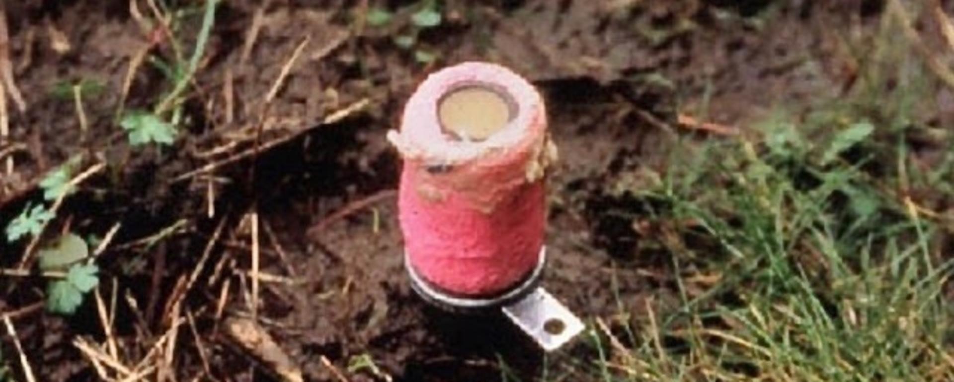 A Wildlife Services 'cyanide bomb'