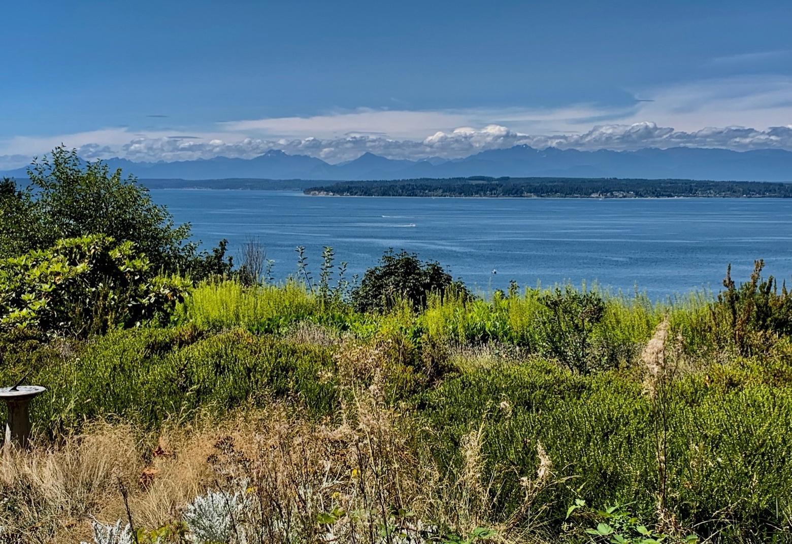 During the first half of his career Doig wrote from a writing studio in his home that was dark because of shade trees preventing sunlight from coming. After he and his wife, Carol, moved to their new—and last residence—he had commanding views of ocean and it brought a brightening within his intense focus and attention to details and plot.  Carol Doig says that following a long day of writing and editing his stories, Doig would join her with a pre-dinner libation and consciously savor what a good, fortunate life they had together. Photo by Todd Wilkinson