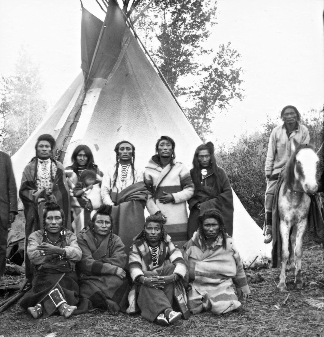 "Crow Indian Chiefs and Tipi," 1881, by F. Jay Haynes, courtesy Montana Historical Society