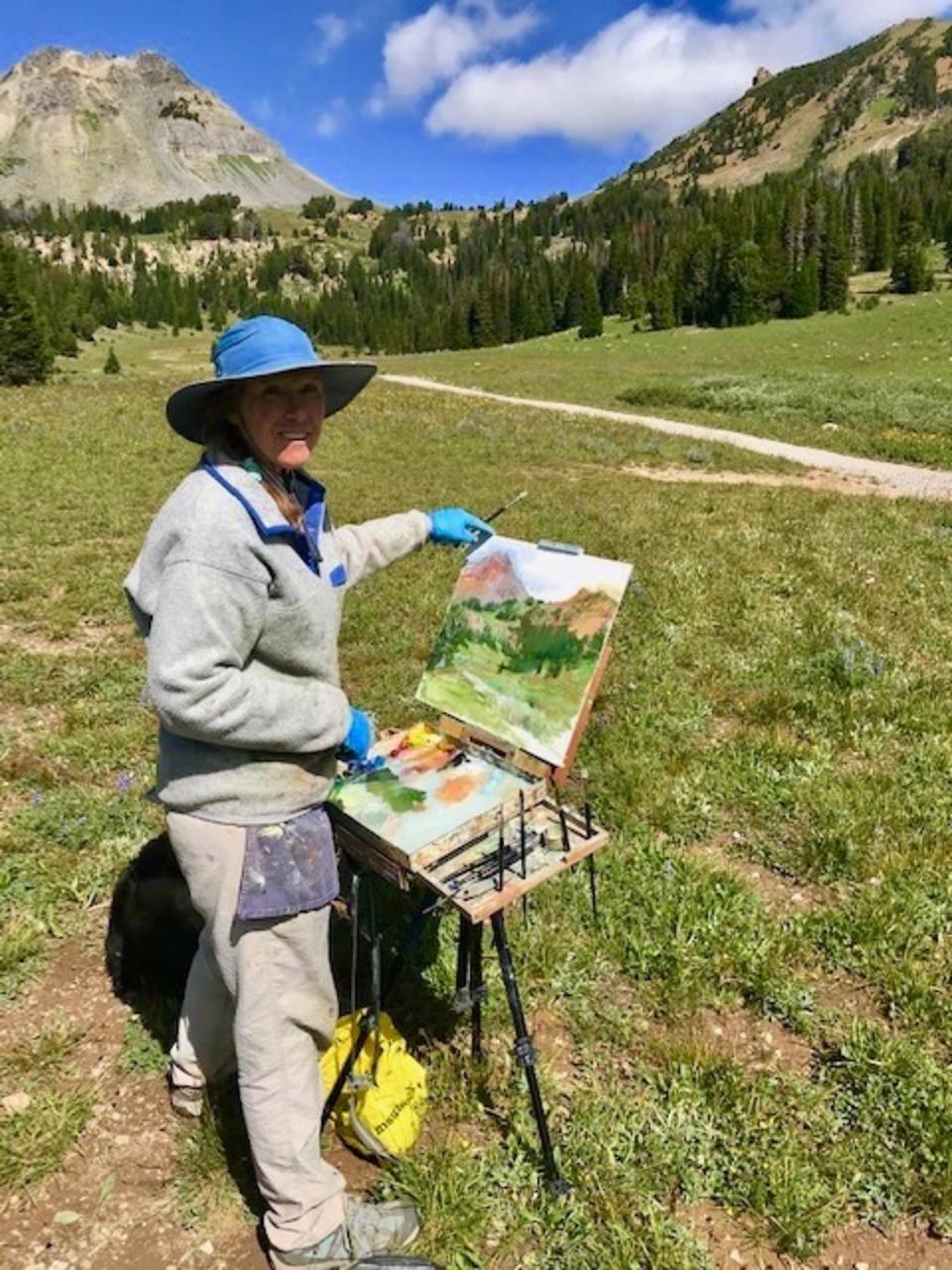 The conservationist/fine artist painting the restored mountain meadows in the once-toxic New World Mining District.