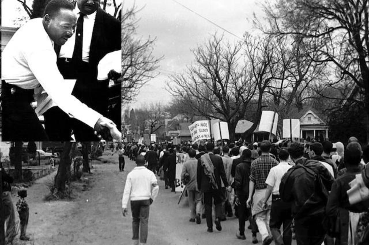 Mike Clark took these photographs while covering Dr. Martin Luther King Jr. as a reporter and later getting involved with the civil rights movement.  Part of his work in Appalachian coal country involved helping poor miners receive better wages and health care from companies that often abused them.  Later, Clark moved West and got involved with wildlands and agrarian conservation issues that included working with rural people. Photo courtesy Mike Clark. 