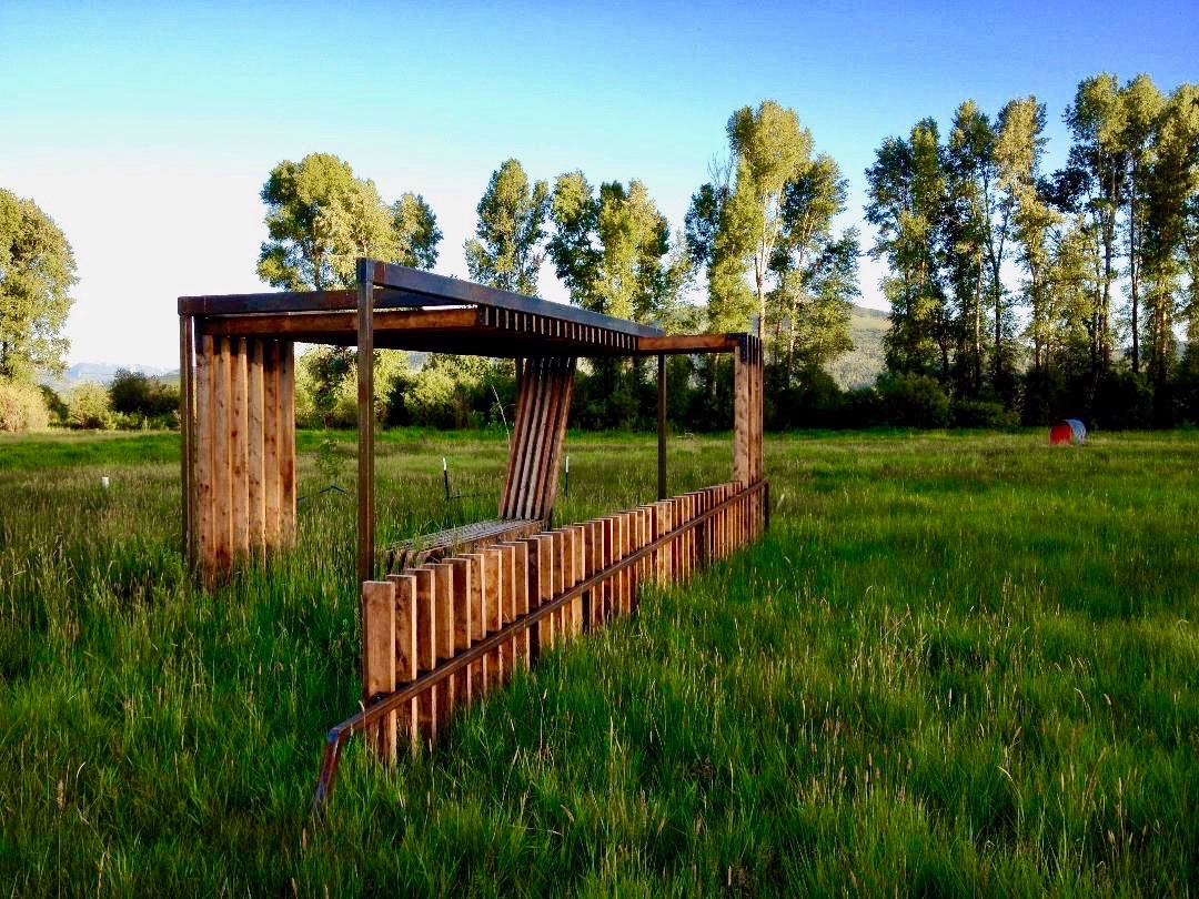 A pavilion built by Remote Studio students for Munger View Park south of Jackson, Wyoming. Photo courtesy Remote Studio