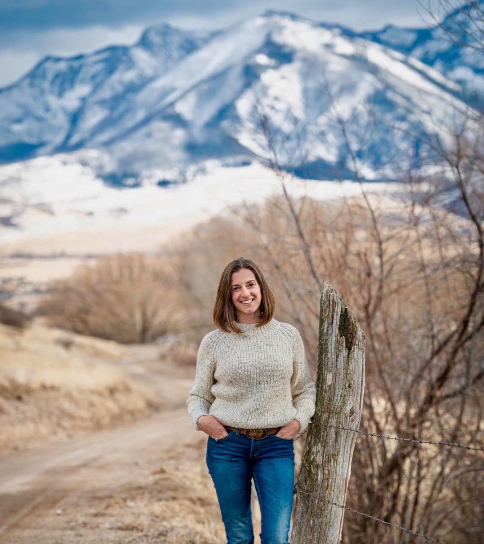 Cora Neumann takes a stroll in Paradise Valley, Montana. Photo courtesy Audrey Hall