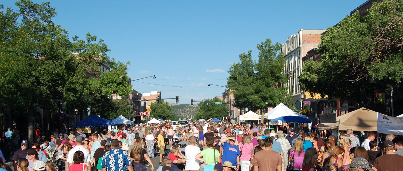 Bozeman residents love to come together and one of the highlights of summer is the annual Sweat Pea Festival, which is staged by a local non-profit. Here is a scene from Sweat Pea's Bite of Bozeman early in August that highlights a week of festivities.