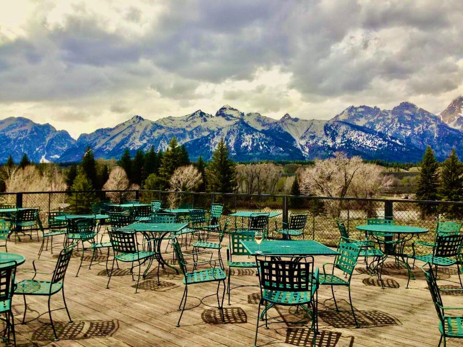 A busy beehive of a social hub in Moose, Wyoming, the patio bar at Dornan's would be bustling in spring and brimming over in summer. Moose is the headquarters to Grand Teton National Park. The Covid-19 shutdown has left entrepreneur Huntley Dornan and hundreds of other business people paralyzed by uncertainty. They don't know if they should hire summer help, order supplies or if they can open.  Photo courtesy Huntley Dornan