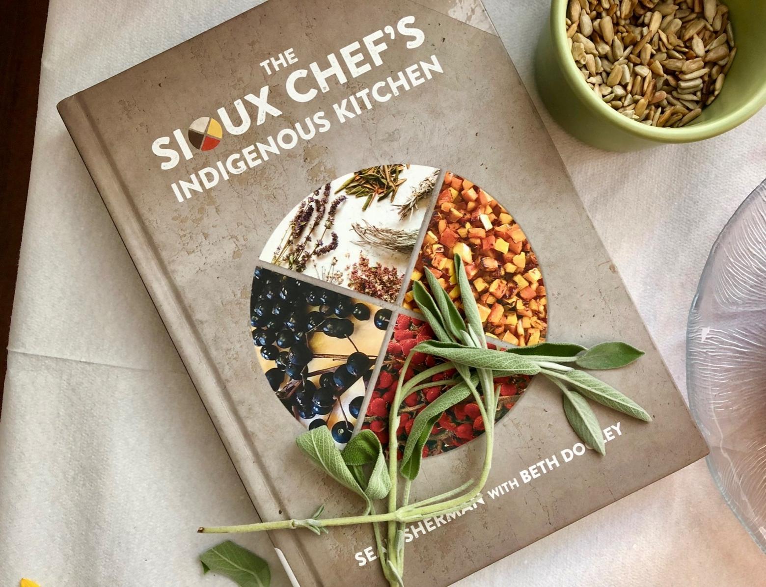Sean Sherman's book, co-written with Beth Dooley, won the prestigious James Beard Award for Best American Cookbook in 2018.