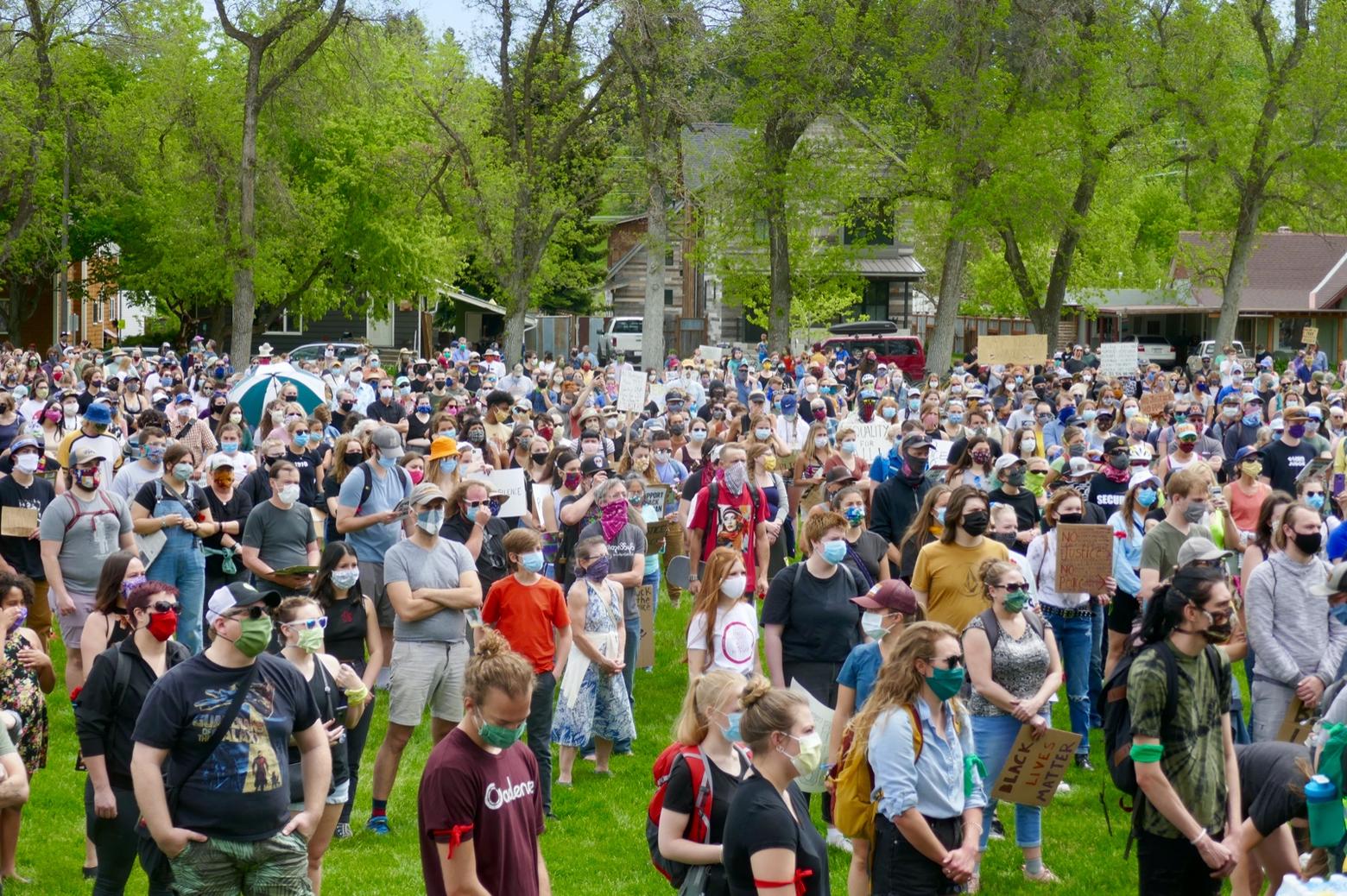 In a week's time, two different Black Lives Mater rallies in Bozeman turned out more than 5,000, with a high percentage of  being people 40 and under.  If you attended the most recent one in Bozeman, then you might have noticed someone walking around with a "Register to Vote" sign.  Voting, Morgan Comey says, is just one avenue to create change.  In Montana, Forward Montana and Forward Montana Foundation educates, engages and organizes young people to shape their democracy and to improve their lives and the lives of their peers. They provide young people with the tools they need to engage with all levels of government, from registering to vote to casting a ballot, and to advocating for policies they believe in.  As Comey writes in the op-ed below, many of her contemporaries are struggling with issues on a number of fronts. Photo courtesy Tim Crawford.