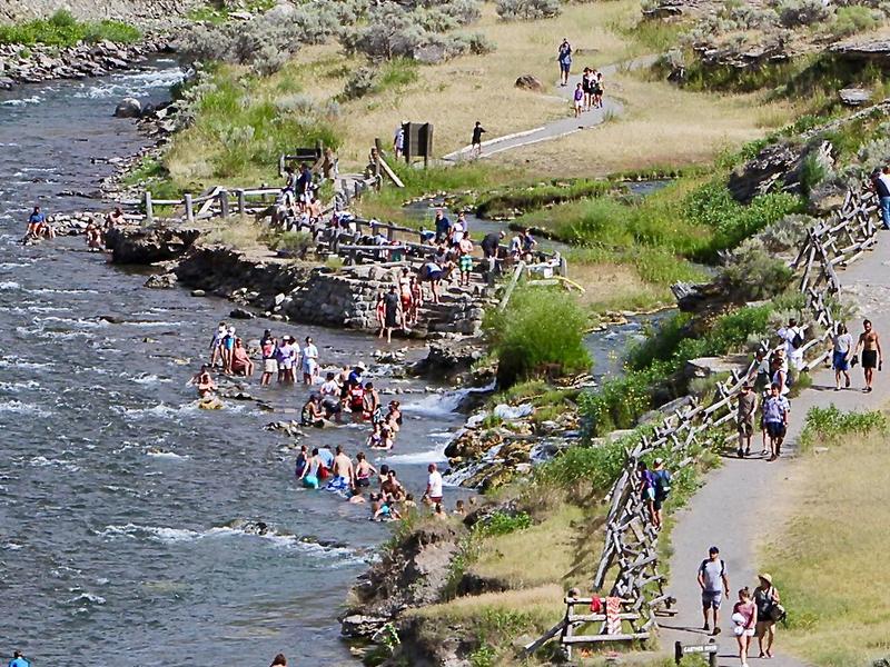 Boiling River in Yellowstone