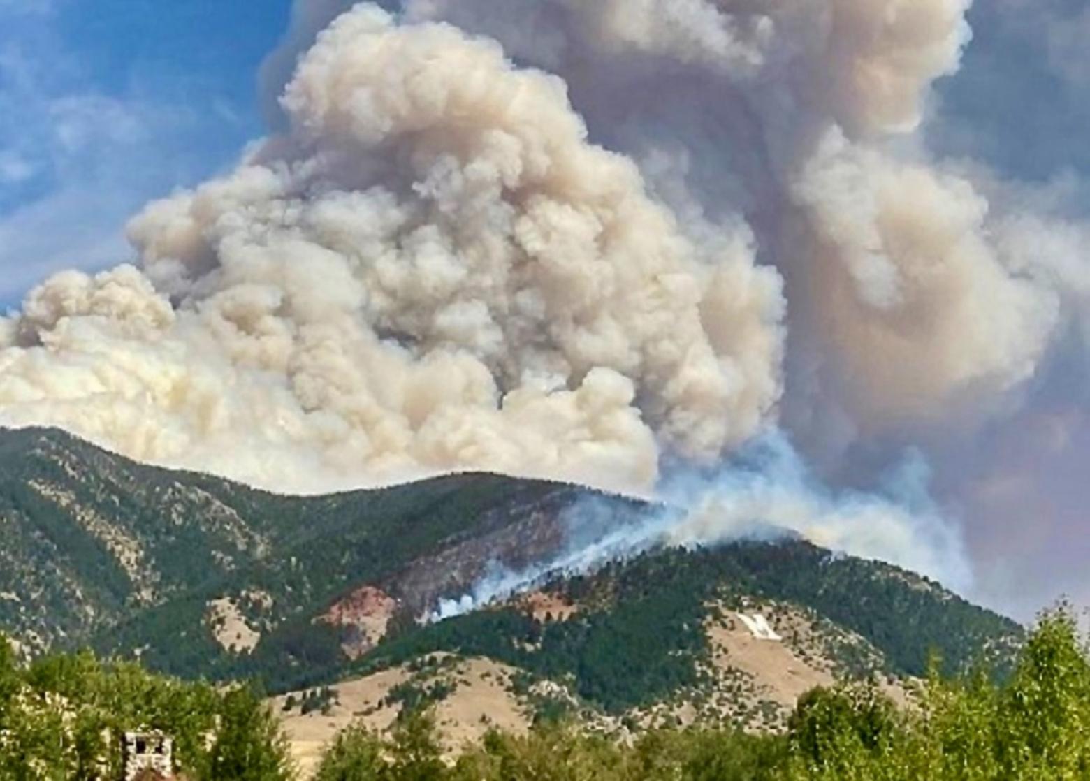 Climate change requires news ways of thinking about "forest management" as it has been taught for the last 100 years at universities.  And, as studies suggest, forests types as we've known them, as our ancestors knew them, may not come back.  Photo courtesy Greater Gallatin United Way. You can contribute to the Bridger Foothills Fire relief effort at greatergallatinunited.org