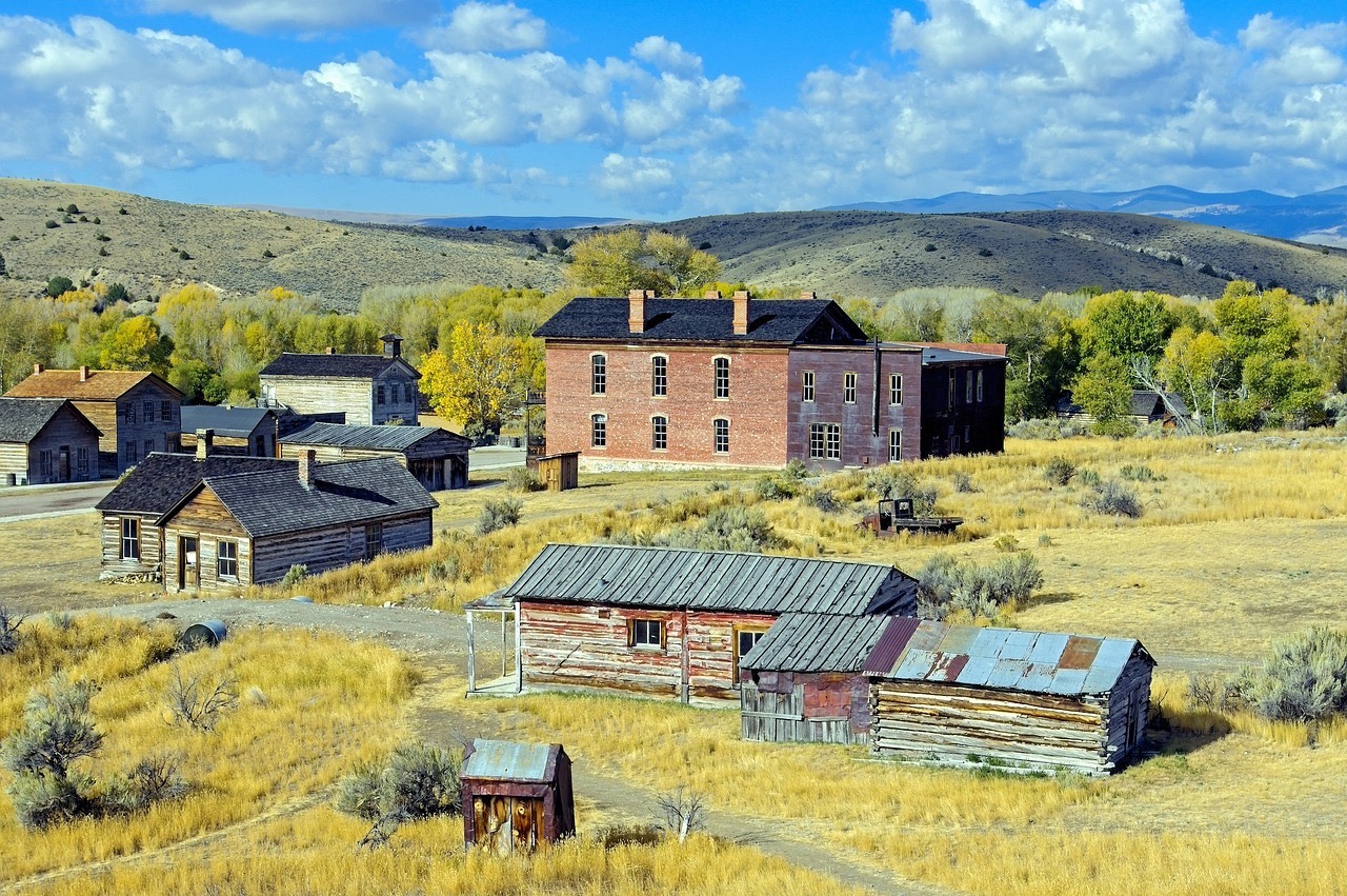 In 1864, the mining town of Bannack in rural Beaverhead County was briefly the official territorial capital of Montana. Now it's a ghost town and state park.  The town was given its name based on the local indigenous tribe that lived in the area and was displaced by the local gold rush. Photo courtesy Creative Commons license CCO for Public Domain Dedication 